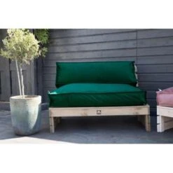 2L Home & Garden Palletkussen Velvet Donkergroen - 60 X 40cm -Tuinwinkel 1833380411 0103