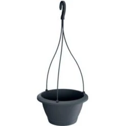 Prosperplast Prosperplats Bloempot Respana Hangend - Antraciet - Kunststof - 27 Cm