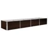VidaXL Plantenbak Verhoogd 320x80x45 Cm Gegalvaniseerd Staal Bruin -Tuinwinkel 1837796579