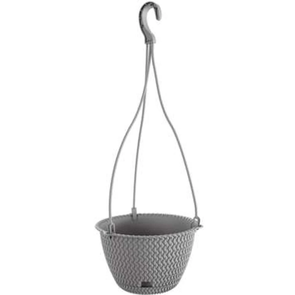Prosperplast Prosperplats Bloempot Splofy Hangend - Lichtgrijs - Kunststof - 27 Cm 3 Prosperplast Prosperplats Bloempot Splofy Hangend - Lichtgrijs - Kunststof - 27 Cm