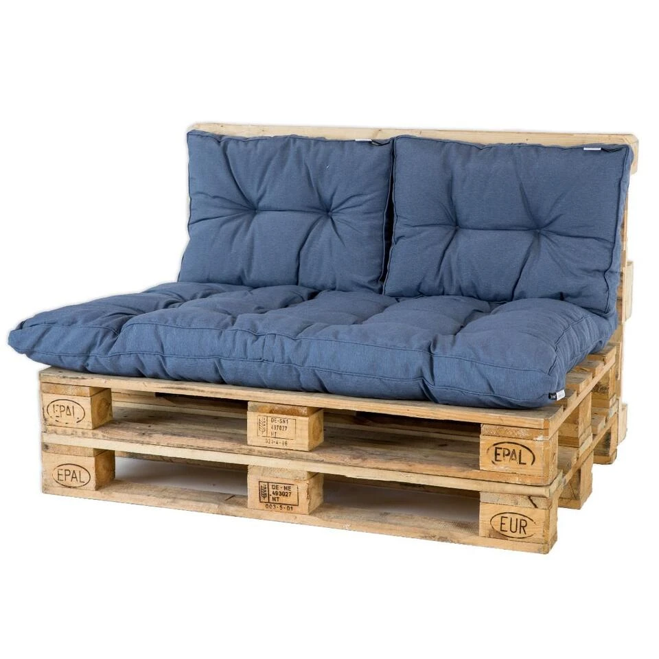 Madison Palletkussenset Florance Safier Blauw - 3 Delig 3 Madison Palletkussenset Florance Safier Blauw - 3 Delig