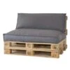 2L Home & Garden Rugkussen Metro Lounge Grijs - 120 X 40cm -Tuinwinkel 1963090474