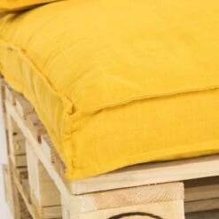 Unique Living Palletkussen Luana Goudgeel - 120 X 80 Cm -Tuinwinkel 1963675828 0103