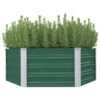VidaXL Plantenbak Verhoogd 129x129x46 Cm Gegalvaniseerd Staal Groen -Tuinwinkel 1995661079