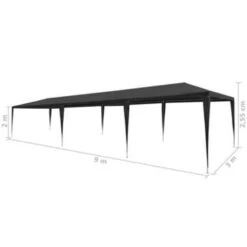 VidaXL Partytent 3x9 M PE Antraciet 9 VidaXL Partytent 3x9 M PE Antraciet -Tuinwinkel 19e1f58af5fc4dcbad0cee5e03d63a4e