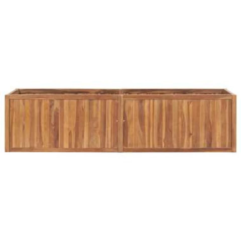 VidaXL Plantenbak Verhoogd 200x50x50 Cm Massief Teakhout 4 VidaXL Plantenbak Verhoogd 200x50x50 Cm Massief Teakhout - Afbeelding 2