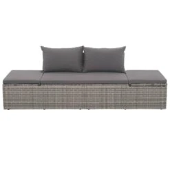 VidaXL Tuinbed 195x60 Cm Poly Rattan Grijs -Tuinwinkel 2ef87f99e1084efba3a1da49ada6a078