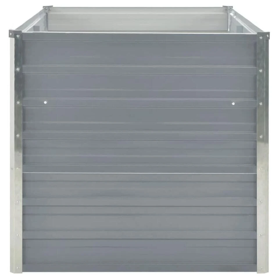 VidaXL Plantenbak Verhoogd 160x80x77 Cm Gegalvaniseerd Staal Grijs 6 VidaXL Plantenbak Verhoogd 160x80x77 Cm Gegalvaniseerd Staal Grijs - Afbeelding 4