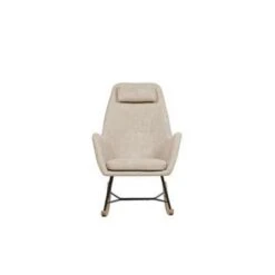 Beliani Schommelstoel ARRIE - Beige Polyester -Tuinwinkel 36e2624121294b889f368584b4f9229f