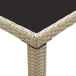 VidaXL Tuintafel 123x60x74 Cm Poly Rattan Beige -Tuinwinkel 36ea51380fd445ee9ef928463dee01ec