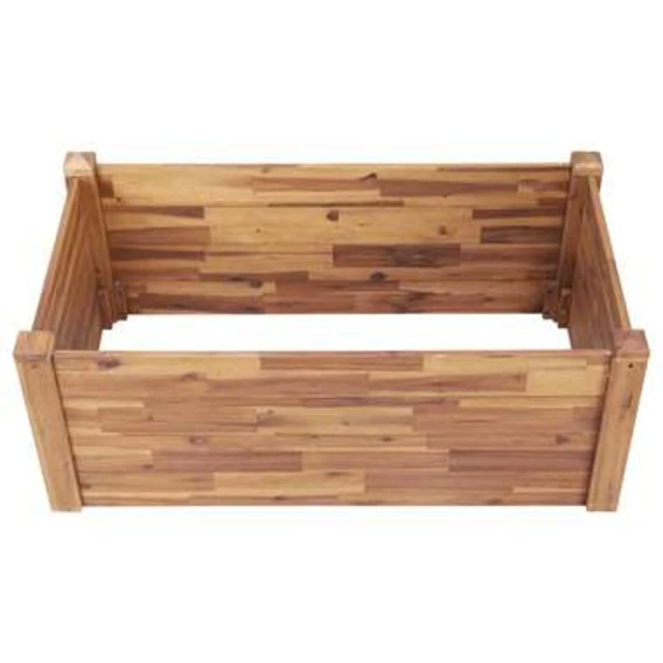 VidaXL Plantenbak Verhoogd 110x60x44 Cm Massief Acaciahout 6 VidaXL Plantenbak Verhoogd 110x60x44 Cm Massief Acaciahout - Afbeelding 4