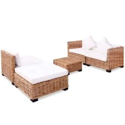 VidaXL Loungeset Natuurlijk Rattan 14-delig -Tuinwinkel 40fd4ac0cdc442b8a8bf525e7e3975b6