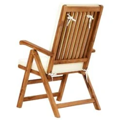 VidaXL Tuinstoelen 2 St Verstelbaar Met Kussens Massief Teakhout Crème -Tuinwinkel 443ab2fe52d6471988d629f798ed0b03
