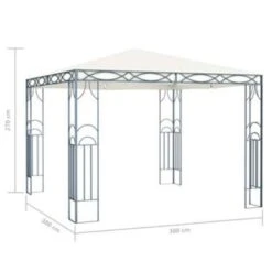 VidaXL Prieel 300x300 Cm Crème 8 VidaXL Prieel 300x300 Cm Crème -Tuinwinkel 44b18407ad6e4c3a8f397f4fa5cbfef9