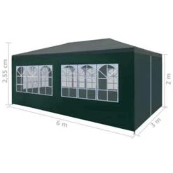 VidaXL Partytent 3x6 M Groen 9 VidaXL Partytent 3x6 M Groen -Tuinwinkel 45f5977088804c66ab843fcf98dd5ad1