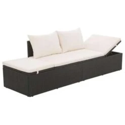 VidaXL Tuinbed 195x60 Cm Poly Rattan Zwart -Tuinwinkel 4a738f9c7c0f41de83e8fcd6bbef339b