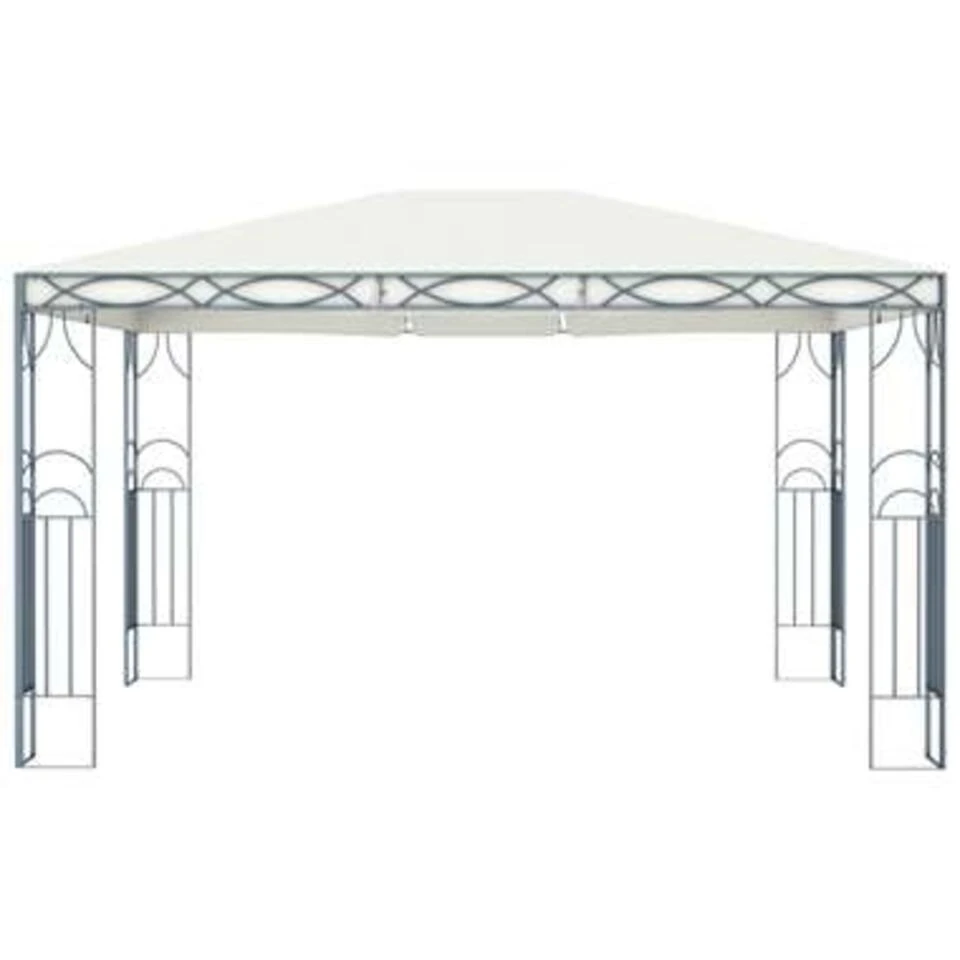 VidaXL Prieel 400x300 Cm Crème 4 VidaXL Prieel 400x300 Cm Crème - Afbeelding 2