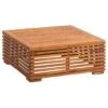 Le Sud Hocker Cèvennes - Bruin - 30x72x72 Cm 2 Le Sud Hocker Cèvennes - Bruin - 30x72x72 Cm -Tuinwinkel 50104003