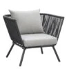 Loungestoel Almeria - Antraciet - 75x89x75 Cm -Tuinwinkel 50105176