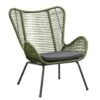 Loungefauteuil Monaco - Groen - Incl. Kussen -Tuinwinkel 50105205