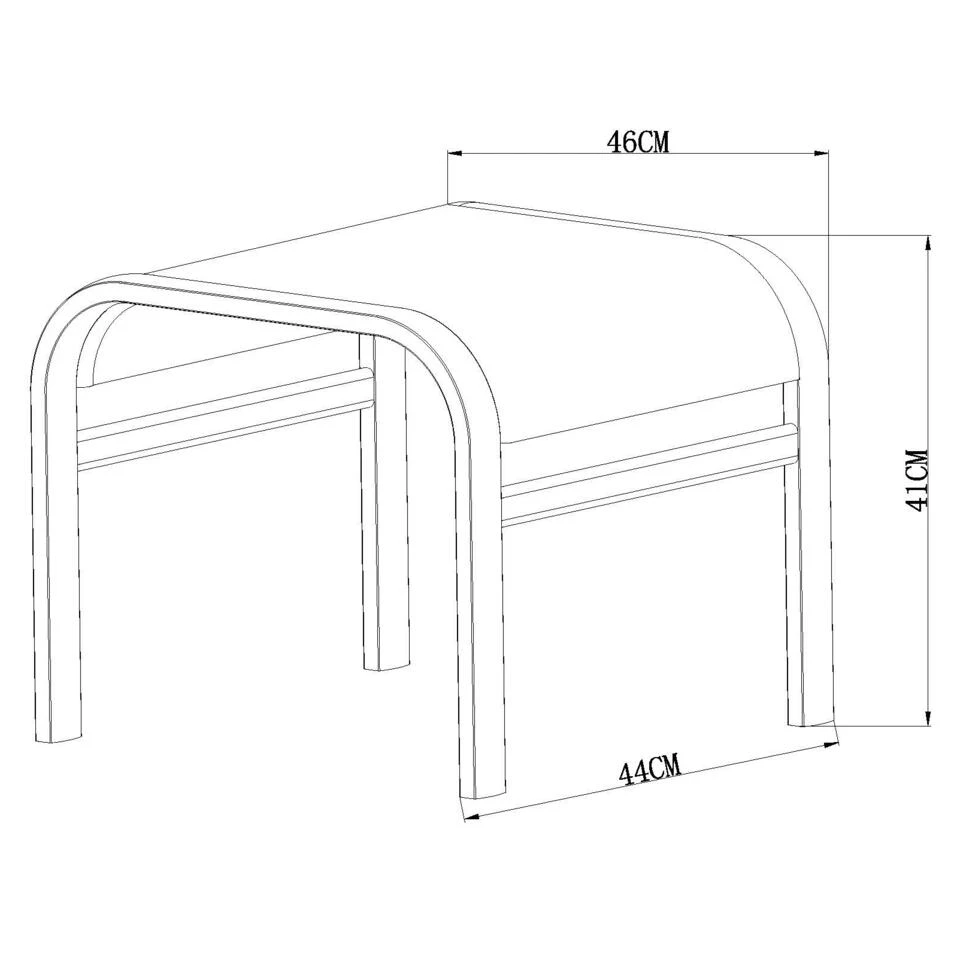 Le Sud Voetenbankje Cannes - Mat Grijs 6 Le Sud Voetenbankje Cannes - Mat Grijs - Afbeelding 4