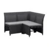 Keter Hoekelement Emma 3-zits Incl. Kussens - Antraciet 1 Keter Hoekelement Emma 3-zits Incl. Kussens - Antraciet -Tuinwinkel 50201003