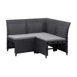Keter Hoekelement Emma 3-zits Incl. Kussens - Antraciet