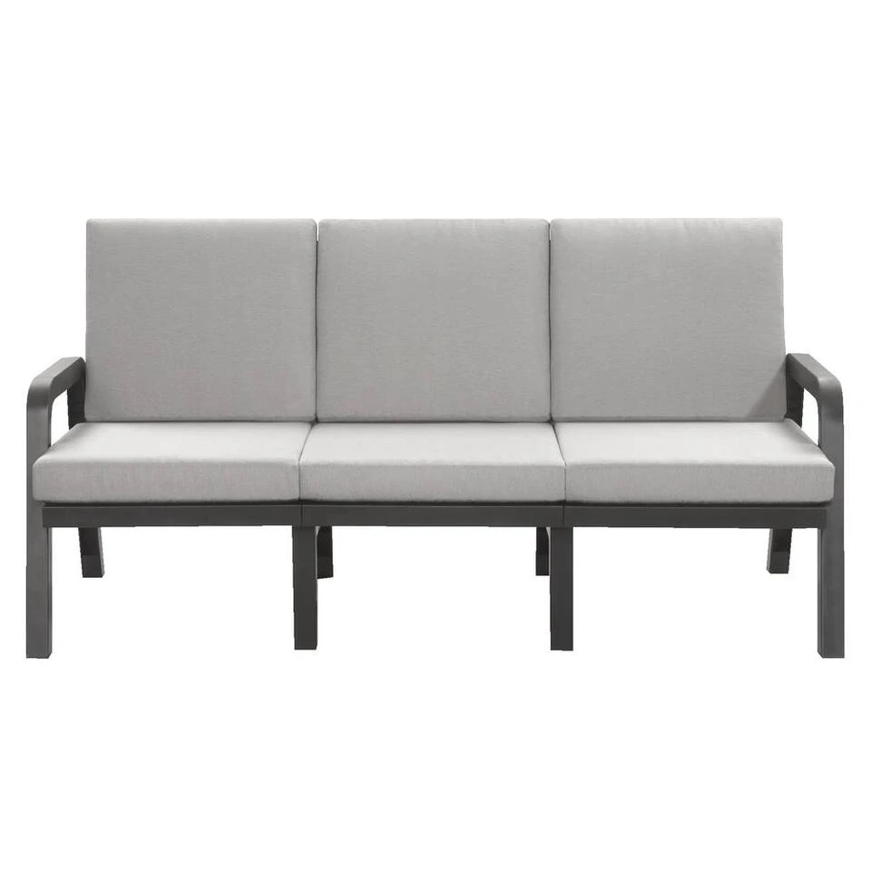 Hartman Loungebank 3-zits - Antraciet - 93x191x84 Cm - Incl. Kussens 3 Hartman Loungebank 3-zits - Antraciet - 93x191x84 Cm - Incl. Kussens