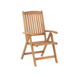 Beliani Inklapbare Tuinmeubels JAVA - Lichte Houtkleur Acaciahout -Tuinwinkel 5097dcbecbf642faadfb89a139777273