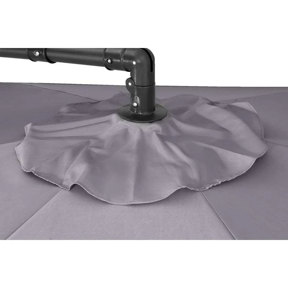 Le Sud Zweefparasol Brava - Antraciet - Ø300 Cm 4 Le Sud Zweefparasol Brava - Antraciet - Ø300 Cm - Afbeelding 2