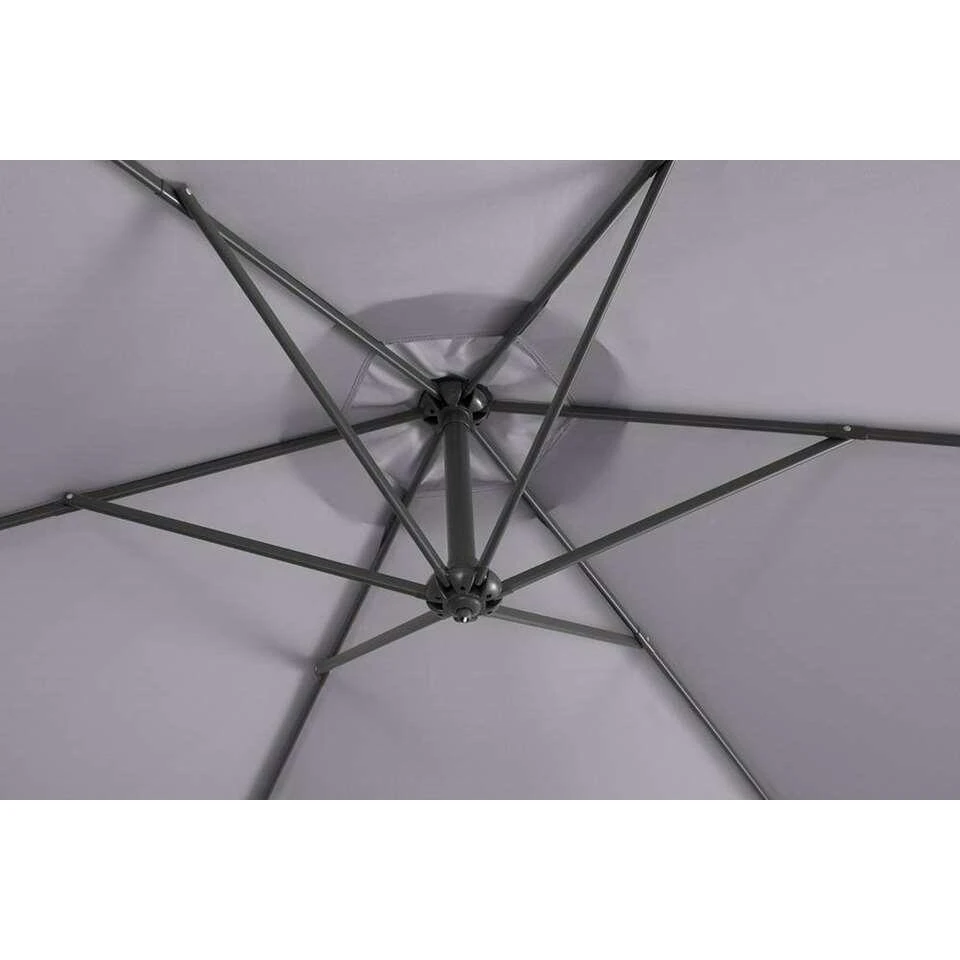 Le Sud Zweefparasol Brava - Antraciet - Ø300 Cm 6 Le Sud Zweefparasol Brava - Antraciet - Ø300 Cm - Afbeelding 4