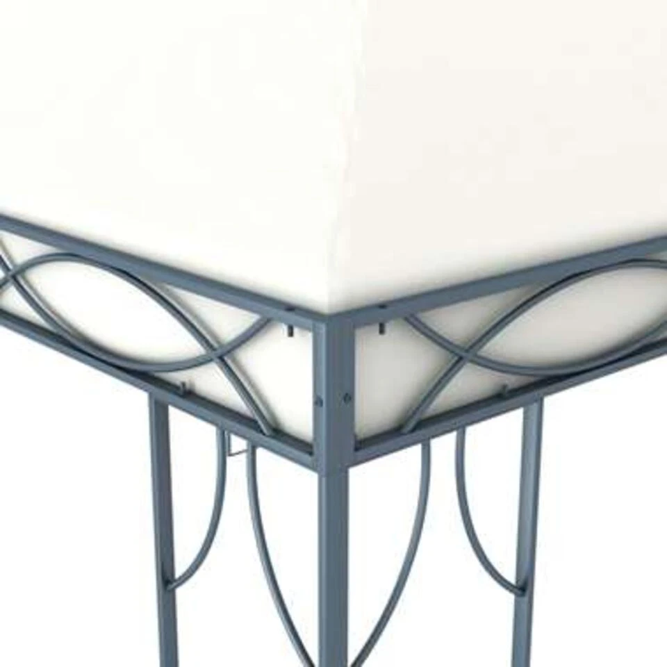 VidaXL Prieel 300x300 Cm Crème 4 VidaXL Prieel 300x300 Cm Crème - Afbeelding 2