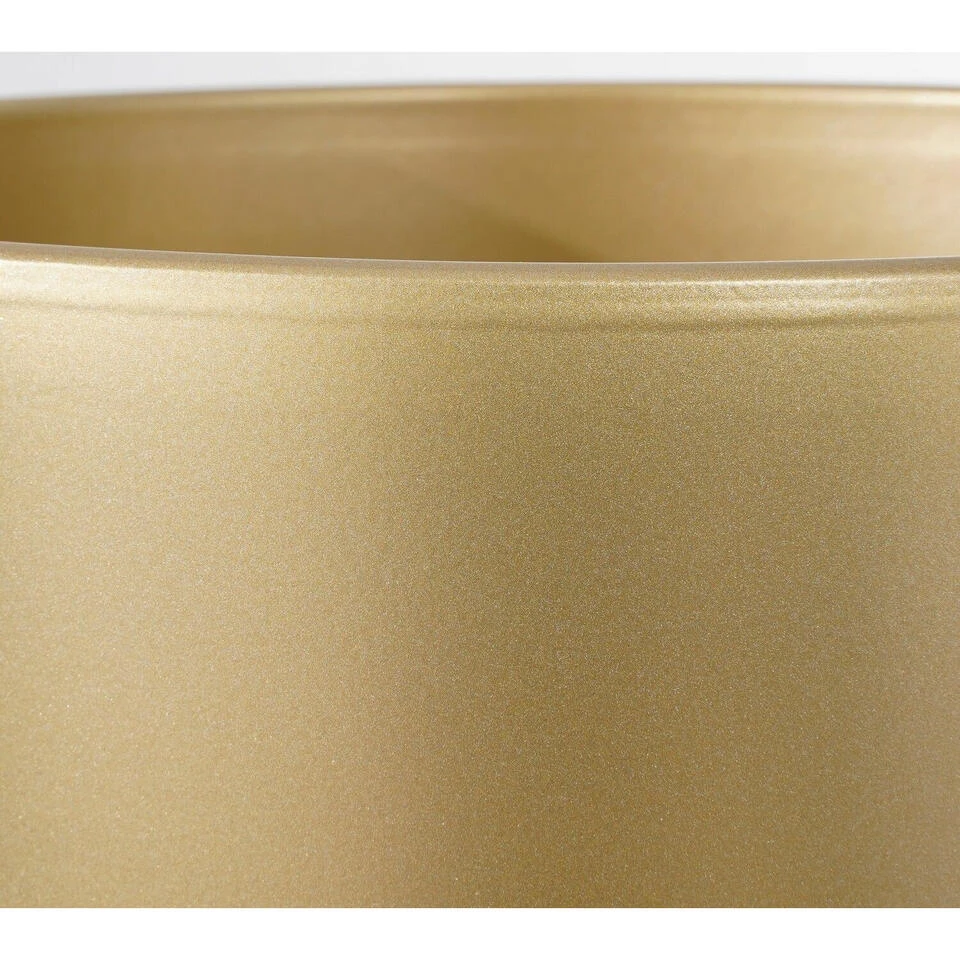 Mica Decorations Bloempot - Goud - Glanzend - Keramiek - 17 X 16 Cm 4 Mica Decorations Bloempot - Goud - Glanzend - Keramiek - 17 X 16 Cm - Afbeelding 2