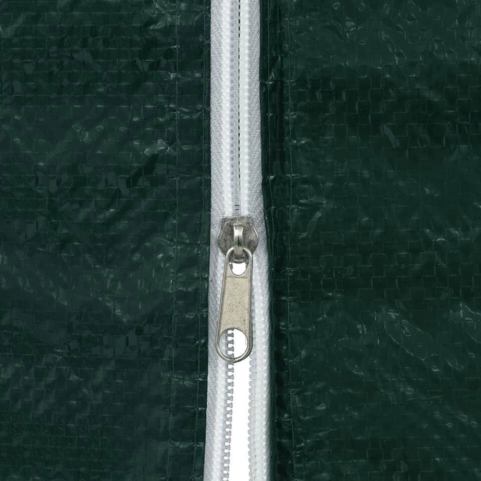 VidaXL Tentwanden 2 St Met Ritssluiting PE Groen 5 VidaXL Tentwanden 2 St Met Ritssluiting PE Groen - Afbeelding 3