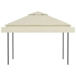 VidaXL Prieel Met Uitschuifbare Daken 180 G/m² 3x3x2,75 M Crème -Tuinwinkel 648faee0c9474dd48bca60fd27a3f190