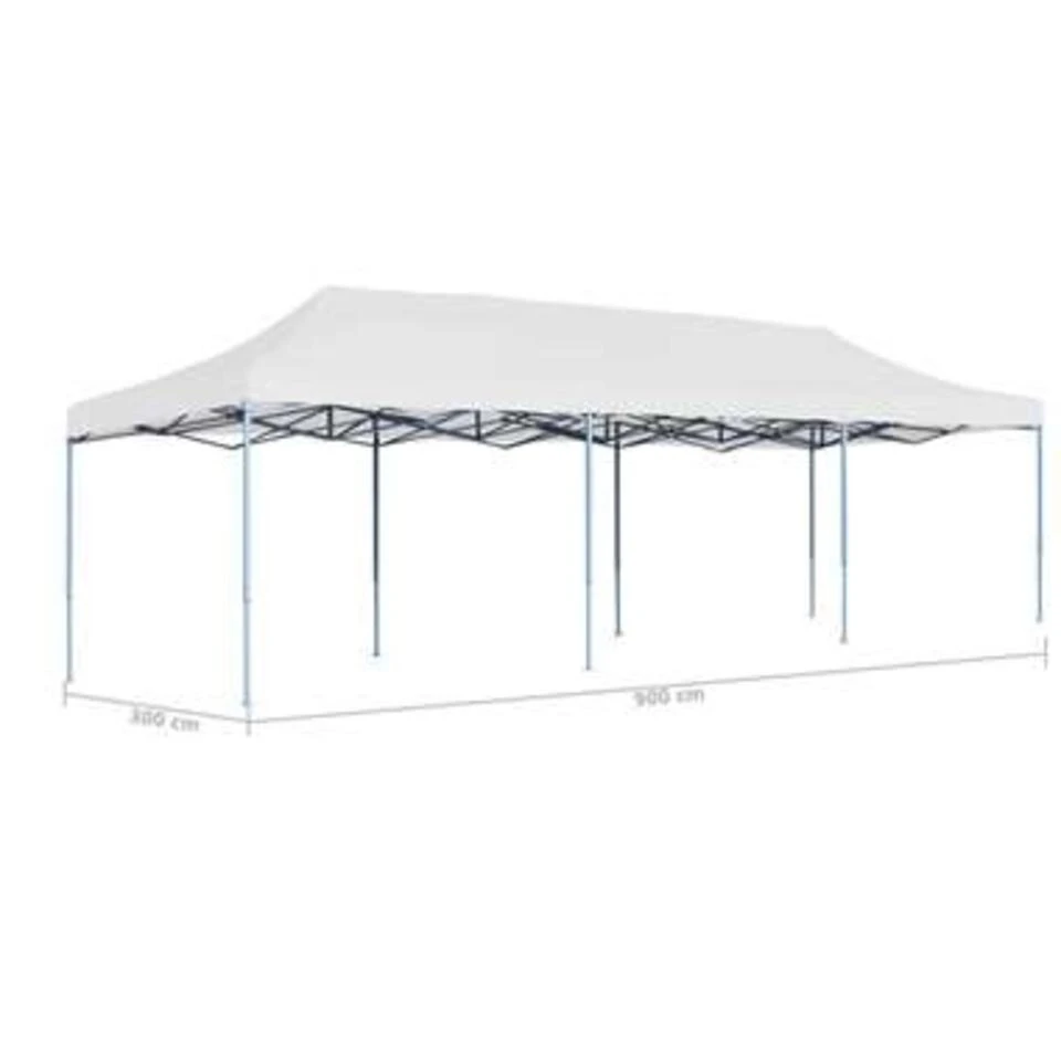 VidaXL Partytent Pop-up 3x9 M Wit 5 VidaXL Partytent Pop-up 3x9 M Wit - Afbeelding 3