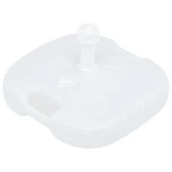 VidaXL Parasolvoet Gevuld Met Zand/water 16 L Kunststof Wit -Tuinwinkel 67be485418c24270a351c3cff4178e04