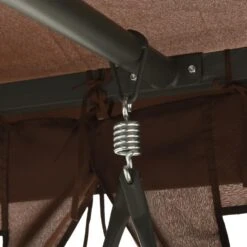 VidaXL Schommelbank Met Prieel Converteerbaar Koffiekleurig 9 VidaXL Schommelbank Met Prieel Converteerbaar Koffiekleurig -Tuinwinkel 6ad5beaa7b1442c094a961a3069dfde9