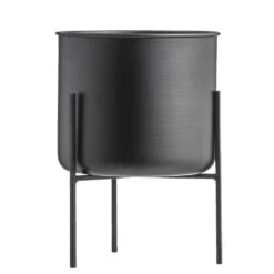 Bloempot Op Pootjes Niek - Zwart - 18/26xØ17,5 Cm