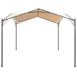 VidaXL Prieel 4x4 M Staal Beige -Tuinwinkel 723bc6803cc24d0b827e88a63c37d682