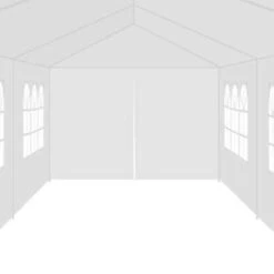 VidaXL Partytent 3x12 M Wit -Tuinwinkel 75d3eb718226438b850774027f32a36f