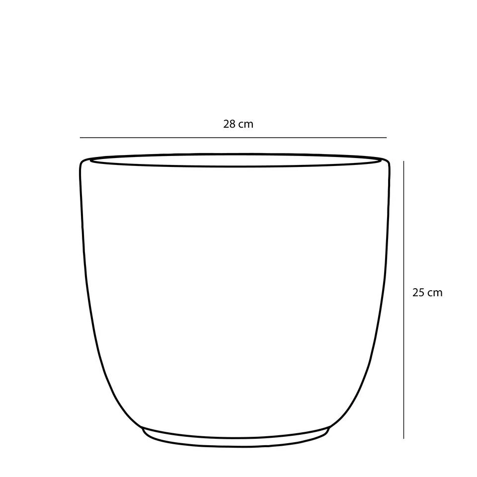 Mica Decorations Tusca Bloempot - H25 X Ø28 Cm - Groen 6 Mica Decorations Tusca Bloempot - H25 X Ø28 Cm - Groen - Afbeelding 4