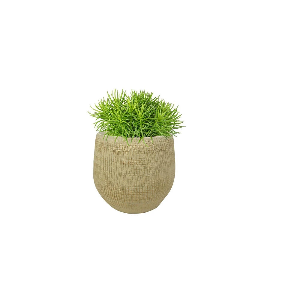 Steege Plantenpot - Keramiek - Beige - 18 X 16 Cm 4 Steege Plantenpot - Keramiek - Beige - 18 X 16 Cm - Afbeelding 2