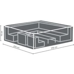 Outdoor Covers Premium Hoes Voor Loungeset - 75x250x250 Cm -Tuinwinkel 81010516 0200