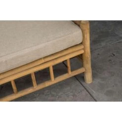 Exotan Bamboe Daybed (incl. Kussens) - Bruin/beige - 201x132x70 Cm -Tuinwinkel 81019486 0400
