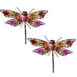 Decoris Tuindecoratie - Libelle - Metaal - 27 X 33 Cm -Tuinwinkel 8139003d2ea5470ca2f0dc50cf654487