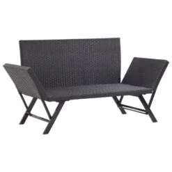 VidaXL Tuinbank Met Kussens 176 Cm Poly Rattan Zwart Overig -Tuinwinkel 83430126278b4e5cbb5ee30c50cfe5cf