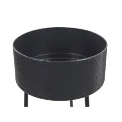 Beliani Plantenbak Voor Buiten LEIKA - Zwart Ijzer -Tuinwinkel 83628e00f6c143e3940835d868a8d926