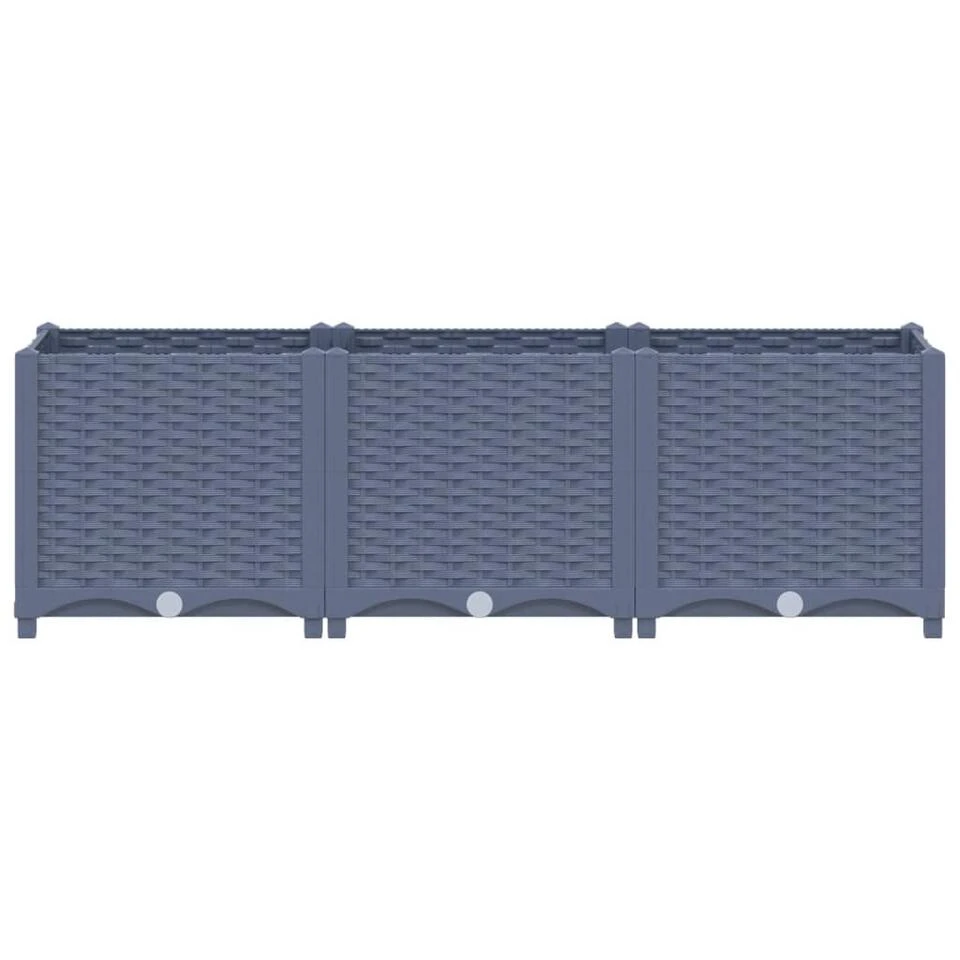 VidaXL Plantenbak Verhoogd 120x40x38 Cm Polypropyleen 5 VidaXL Plantenbak Verhoogd 120x40x38 Cm Polypropyleen - Afbeelding 3