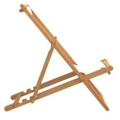 VidaXL Ligstoel 56x105x96 Cm Teakhout Crème -Tuinwinkel 8b8040ecaa624a729c24c53a36fb4a20